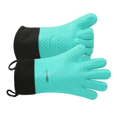 Imagem de Luvas de silicone resistentes ao calor GEEKHOM 35cm
