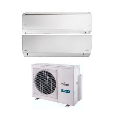 Imagem de Ar Condicionado Bi Split Fujitsu Inverter Airstage Premium 24.000 Btus ( Hi Wall 9k +  Hi Wall 18k) Quente e Frio 220v