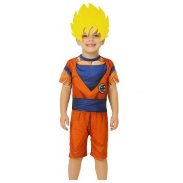 Imagem de Fantasia Infantil Goku C/ Cabelo Envio Imediato ! - SGB MODAS, C, Cabe
