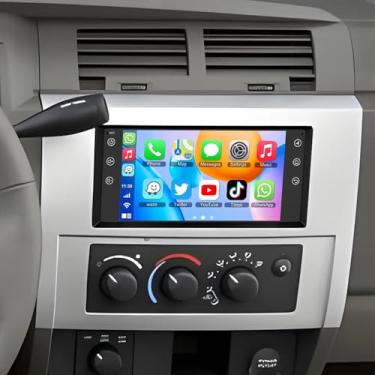 Imagem de Rádio estéreo automotivo para Dodge Dakota 2005-2011 Android 13 com CarPlay sem fio Android Auto, tela sensível ao toque de 17.8 cm WiFi GPS Mirror Link Bluetooth FM SWC + Câmera de backup 2+32G