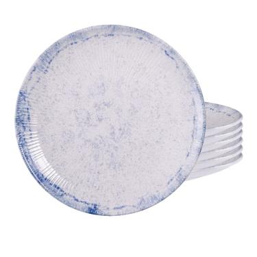 Imagem de Jogo De Pratos Sobremesa 21Cm Kit 6 Peças Maragogi Porcelana