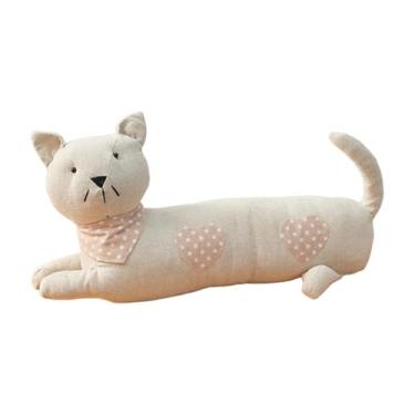 Imagem de Bothyi Batente de porta pesado em formato de animal, escultura decorativa com peso para casa, ornamento, batente de porta de chão para sala de estar, Coração Rosa