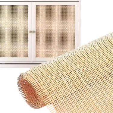 Imagem de Palhinha Indiana Rattan Palha Quadriculada Tela 2Mt X 80Cm