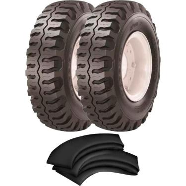 Imagem de Kit 2 Pneu Empilhadeira 650-10 Mvi2 Tt 10 Lonas Maggion + Camaras