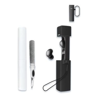 Imagem de Capa para fones de ouvido Soundcore por Anker A30i com cancelamento de ruído, protetor de silicone macio, portátil, resistente a arranhões, compatível com capa com kit de limpeza, mosquetão e cordão