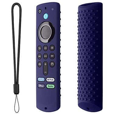 Imagem de Aeihevo Capa remota compatível com Fire-TV-Stick 4K Max/3ª geração | controle remoto silicone macio | Capa protetora luminosa à prova choque com cordão para Fire-TV-Stick 4K Max (10 cores)