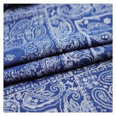 Imagem de Tecido Jeans Jacquard 50 X 150 Cm, Tecido Jeans Azul De Algodão Com Acessórios De Roupas Para Jeans Jaquetas Artesanato Colcha Decoração De Casa(Blue 1,1.5x5m)