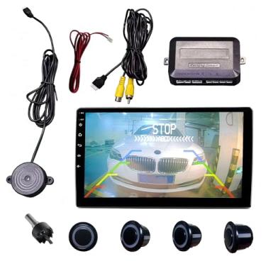 Imagem de SANDETOUN Kit de sensor de estacionamento kit de sensor de reserva sensor reverso para carro 18 opções de cores para sondas ajustável alarme volume profissional sensor de reversa para carro assistente