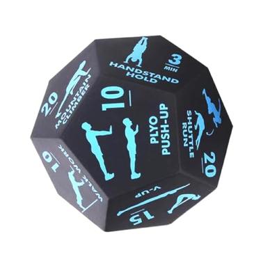 Imagem de Aymzbd Cubo de Treinamento de 12 Lados, Leve, Feito de Espuma, para Equipamentos de Ginástica, WOD, Exercícios com Peso Corporal, Treino de Corpo Inteiro, Pa, Azul