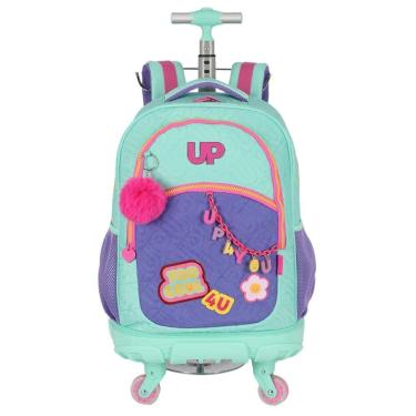 Imagem de Mochila de Rodinha - Up4you - Led Rock Star - Turquesa - Luxcel
