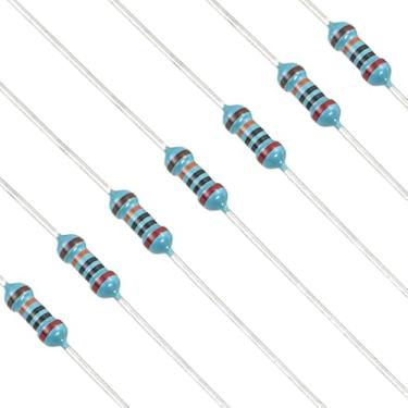 Imagem de YOKIVE 100 unidades de resistores de 200 K Ohm, resistor fixo de filme metálico de 1/4 W (0,25 W), resistores de tolerância +/-1%, certificado ROHS
