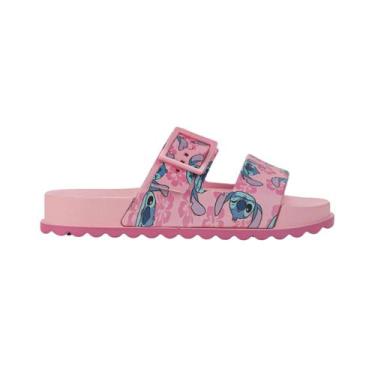 Imagem de Sandália Chinelo Grendene Stitch Summer Slide Infantil, Rosa, 36