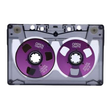 Imagem de Depisuta Fita Cassete Em Branco, Fita de Gravação de 50 Minutos de Polarização Normal para Voz Musical, Com Caixa Transparente e Papel de Gravação, Bobinas Revestidas de Metal ABS