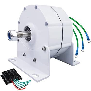 Imagem de 48v,HUIZHITENGDA Gerador de Íman Permanente Sem Escovas de 12000W, 12V 24V 48V 220V, Moinho de Vento de Baixo Ruído para Sistema Eólico Doméstico e Agrícola, Alternador AC de Baixa Velocidade
