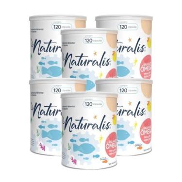Imagem de Balanced Ômega Naturalis 120 Cáps Ômega 3 DHA EPA Kit 6 Latas