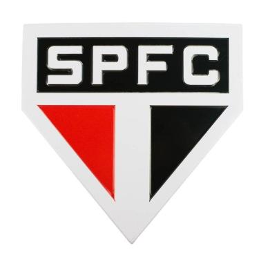Imagem de Placa Metal Formato Escudo Time 20x20cm - SPFC-Unissex