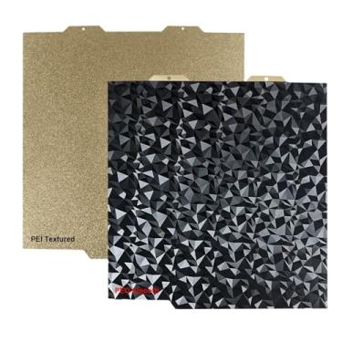 Imagem de Mini placa de construção A1 - folha PEI de aço com mola de 184x184 mm, superfície dupla lisa e texturizada, material H1H PEY PEO PET PEI compatível com impressora Bambulabs A1 Mini 3D(PEO-PEI)