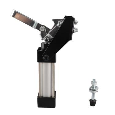 Imagem de Braçadeira pneumática profissional de fixação, braçadeira de cilindro resistente de 300mm para molde de fixação de soldagem com haste de fixação móvel de 60mm, parafuso de