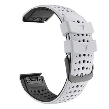 Imagem de SKXMOD Pulseira de relógio de 26/22mm para Garmin Fenix 6 6S 6X Pro 5 5X 5S Plus 3HR 935 945 D2 pulseira de silicone relógio de liberação rápida pulseira de pulso Easyfit (Cor: A,