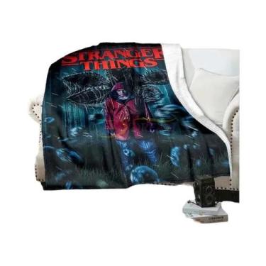 Imagem de Cobertor De Flanela Macio Queen Size Stranger Things Para Decoração De