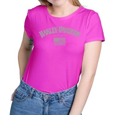 Imagem de Camiseta Camisa Adulto Feminina Masculina Algodão Harley Davidson MD2,