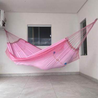 Imagem de Rede De Descanso Dormir Reforçada Grande Casal Sol A Sol Bordada De Va