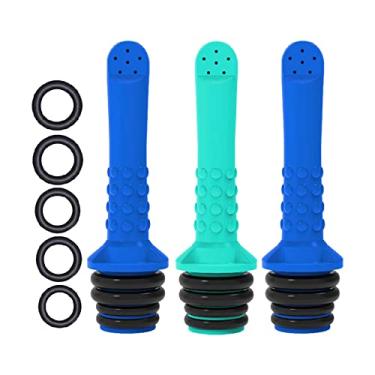 Imagem de 3 unidades de Bidet Portátil para Viagem Manual Pulverizador Pessoal Compatível com a Maioria das Garrafas 5 Anéis Vedação Cuidados Pós-Parto Acampame