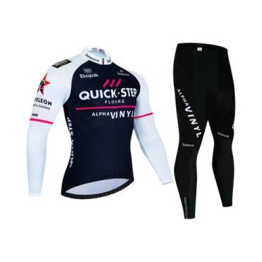 Imagem de Conjunto De Calças E Camisa Térmica De Inverno Para Ciclismo Masculino