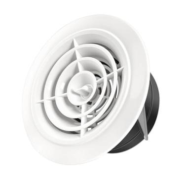 Imagem de KCVENTSAIR Capa de ventilação redonda de 10 cm, capa de duto de ventilação HVAC difusor de teto com tela mosquiteira para sistemas de ventilação, banheiro, escritório em casa, cozinha, com parafusos e