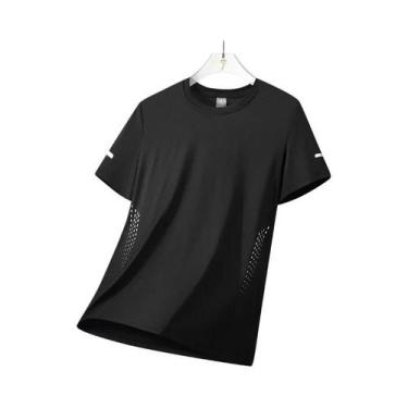 Imagem de Camiseta Masculina De Secagem Rápida E Respirável Para Corrida, Elásti