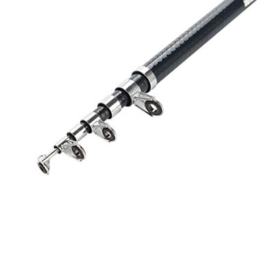 Imagem de Aoresac Vara de Pesca Compacta Ultra Leve de 24,3 Cm Com Carretel Embutido, Anéis Guia Aço Inoxidável, Alça ABS, Boa Ferramenta para Viagens e Pesca Normal, Portátil e Leve,