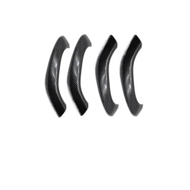 Imagem de Compatível com BMW X1 X2 F48 F49 F39 Frente Traseira Esquerda Direita Maçaneta da porta Tampa externa Maçanetas internas Acessórios para carro 2016 2017 2018 2019 2020(Carbon fiber 4pcs)