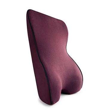 Imagem de Feiyx Almofada de apoio lombar para cadeira de escritório, almofada de apoio para as costas para carro, encosto ortopédico de espuma viscoelástica para assento de carro, cadeira de escritório