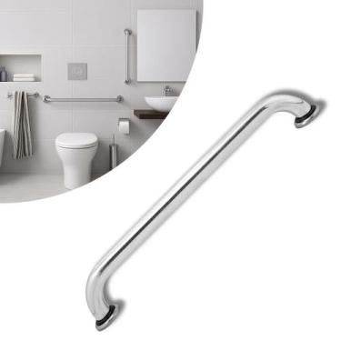 Imagem de Barra de Apoio de Segurança Alça Para Banheiro Auxílio Idoso e Deficie