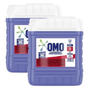 Imagem de Kit 2 Sabão Liquido OMO Pro Lavanderia Profissional 7L cada