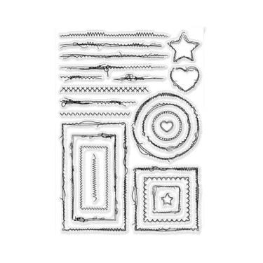 Imagem de Carimbos Transparentes De Silicone Para Manchas De Café Grandes, 8,3x5