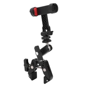 Imagem de Jectse Suporte para Câmera de Bicicleta, Braçadeira de Cabeça Dupla de Liga de Alumínio Leve para Smartphone Com Câmera de Ação, Com Ajuste Multidirecional para Gravação de Ciclismo