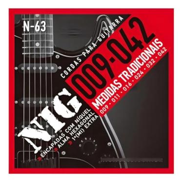Imagem de Encordoamento Para Guitarra Nig N-63 009-042 Tradicional