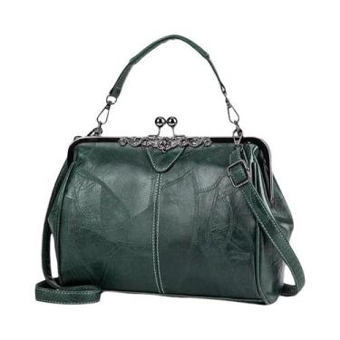 Imagem de Bolsa De Ombro Feminina Vintage Em Couro Macio, Carteira De Moda Para 