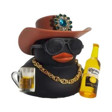 Imagem de Engraçado Pato De Borracha Cowboy Para Carro, Decoração De Painel De J