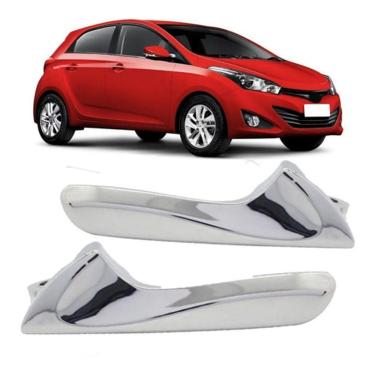 Imagem de Par Gatilho Puxador Da Maçaneta Interna Hb20s 2012 2013 2014 - Un / 2 [f103]