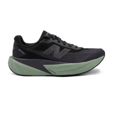 Imagem de Tênis New Balance Fuelcell Rebel V5 Masculino -, 43, Preto, Verde clar