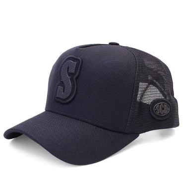 Imagem de Boné Sacudido`s - Alfabeto Letra S - Fogo - Preto