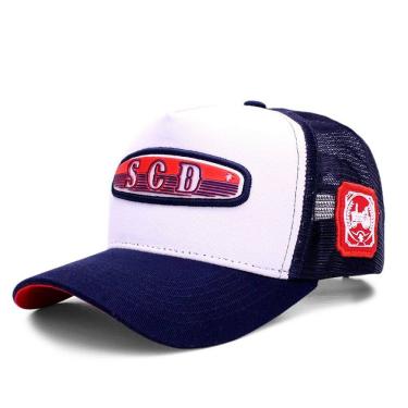 Imagem de Boné Sacudido`s - SCD Trator - Branco-Marinho