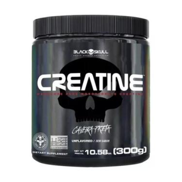 Imagem de Creatina Monohidratada Pura Pote 300g Black Skull