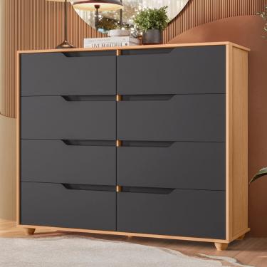 Imagem de Cômoda Flex 8 Gavetas com Pés Doble Albatroz