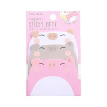 Imagem de Blocos De Notas Adesivos De Porquinho Kawaii (1-6 Unidades) - Material
