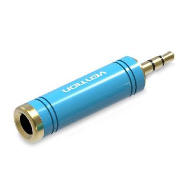 Imagem de Conector Adaptador Vention 6,5mm P10 Femea x P2 3.5mm Macho - Bbacomer