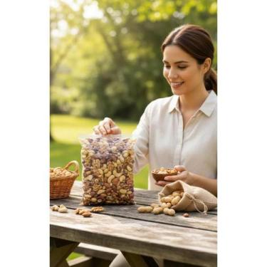 Imagem de Mix Castanhas Puro 1kg: Caju, Pará, Amêndoa, Noz, Amendoim - Congratul