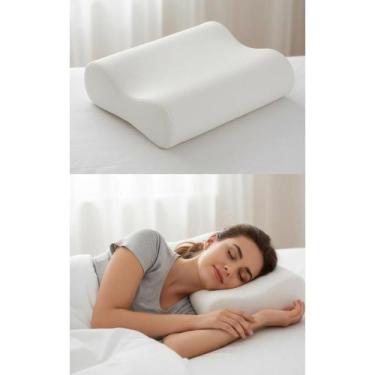 Imagem de Travesseiro Cervical Ortopédico Antialérgico Conforto NASA - Congratul